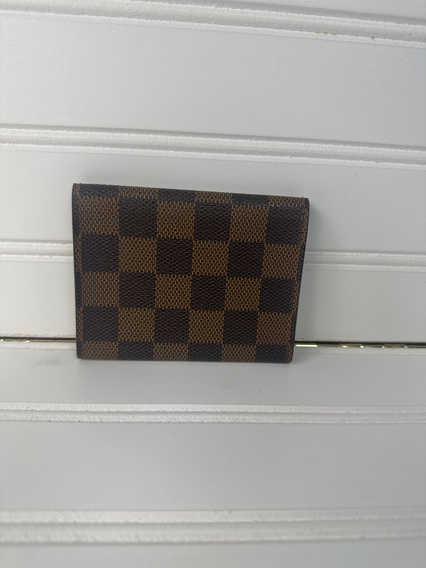 Pre-owned LOUIS VUITTON Business Card Holder Damier Ebene _189-3