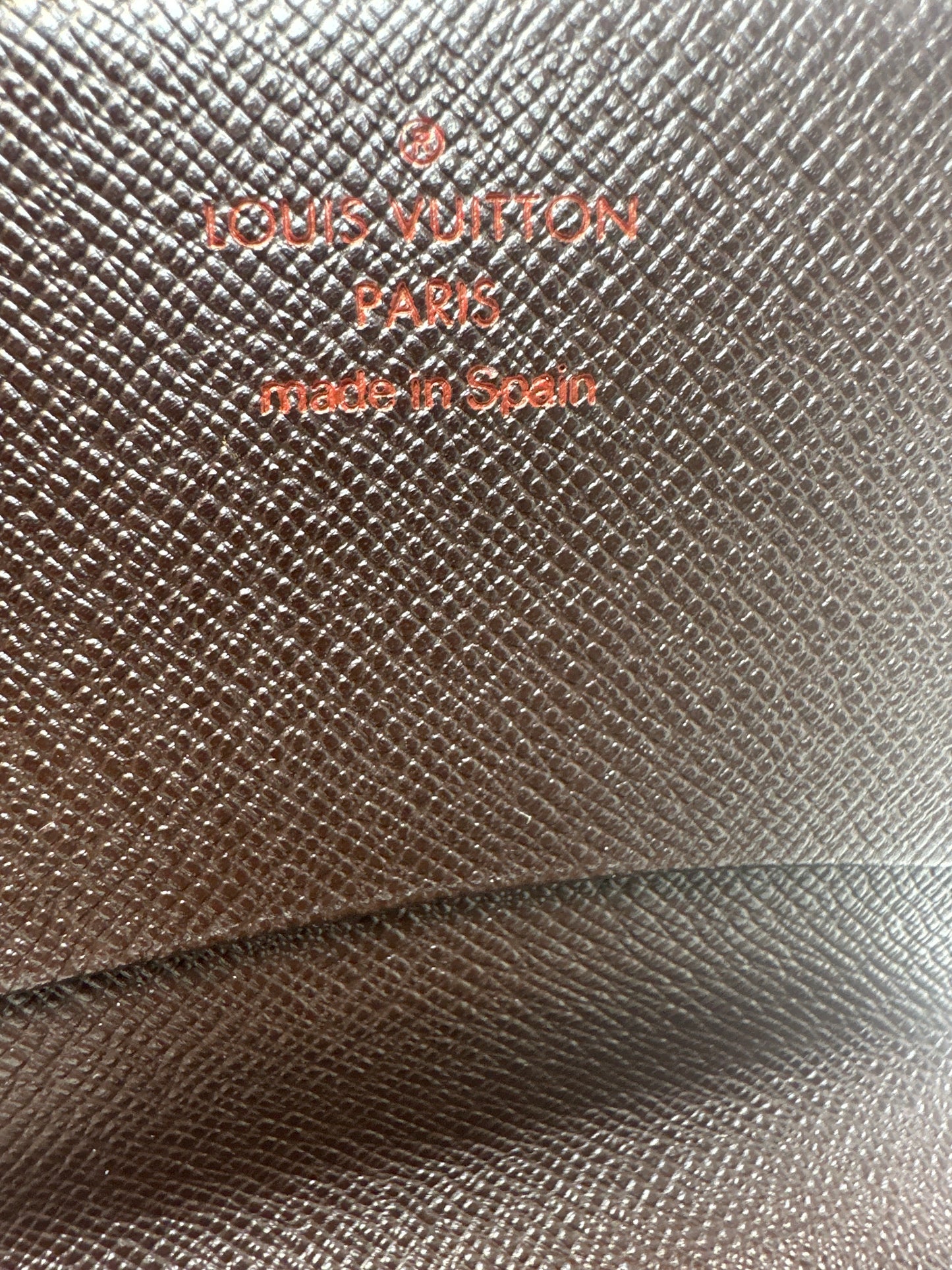 Pre-owned LOUIS VUITTON Business Card Holder Damier Ebene _189-3