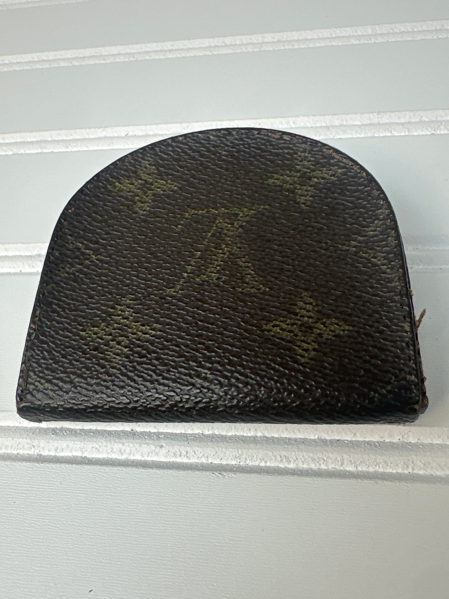 Pre-owned LOUIS VUITTON Portonet Cuvette Monogram Coin Purse Wallet