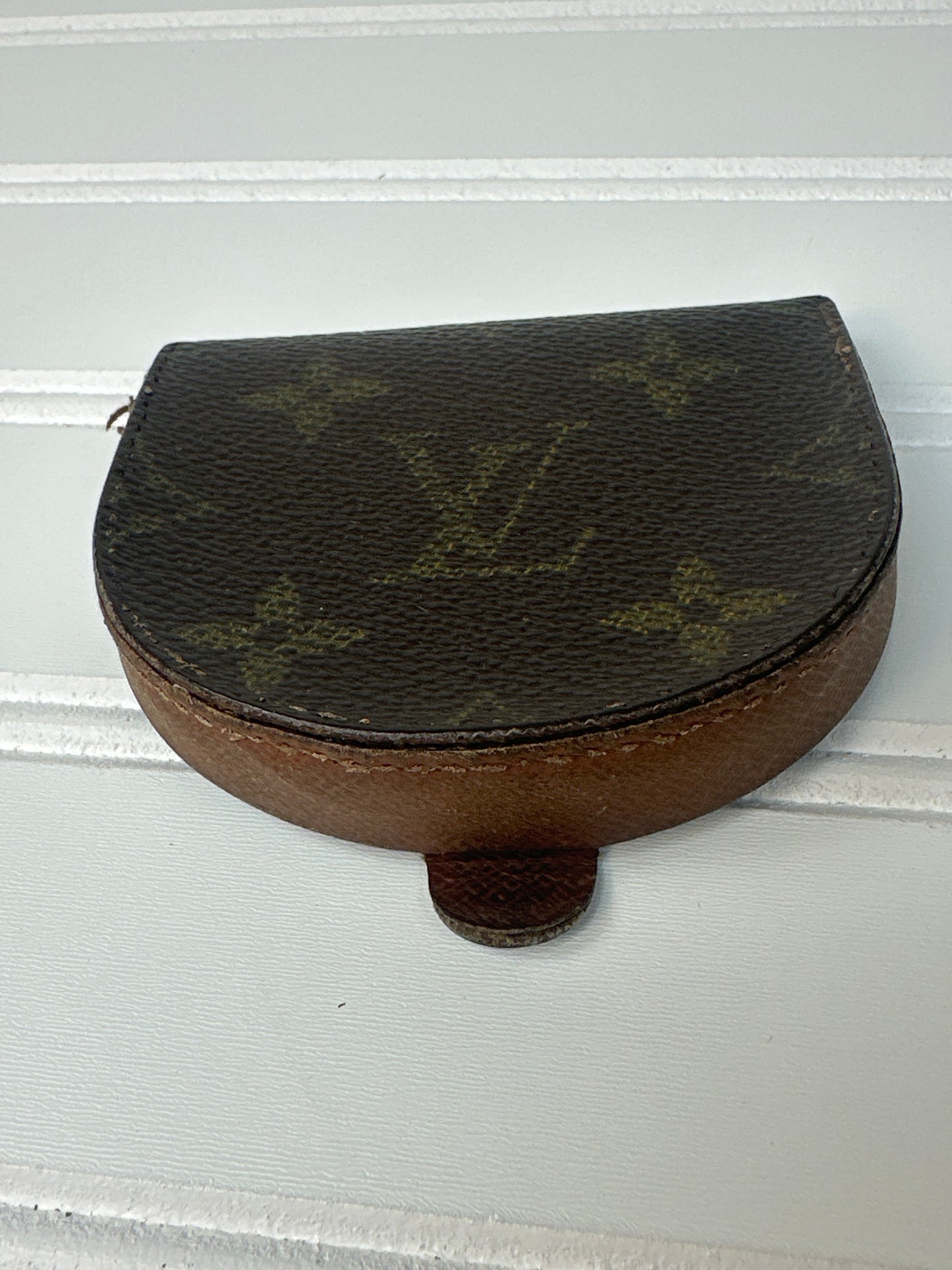 Pre-owned LOUIS VUITTON Portonet Cuvette Monogram Coin Purse Wallet