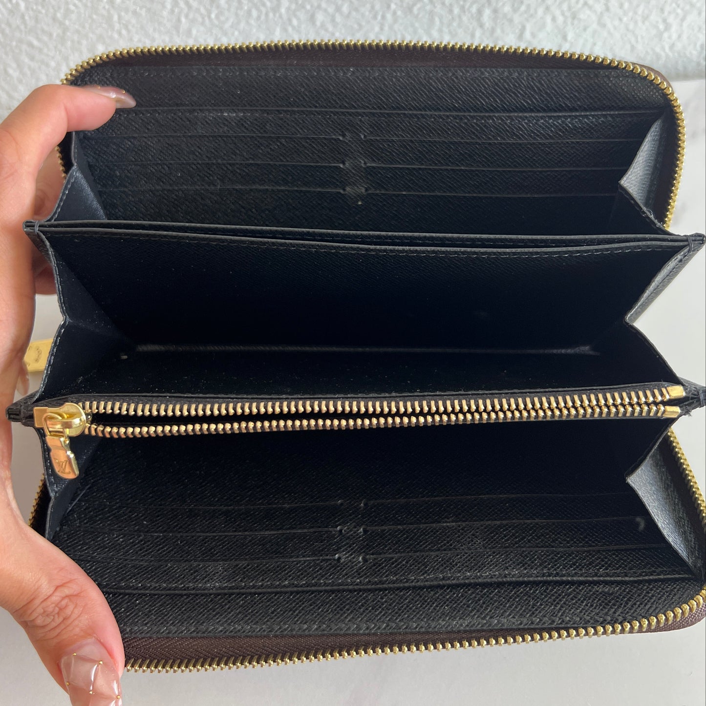 Pre-owned LOUIS VUITTON Zippy wallet monogram reverse_ 293