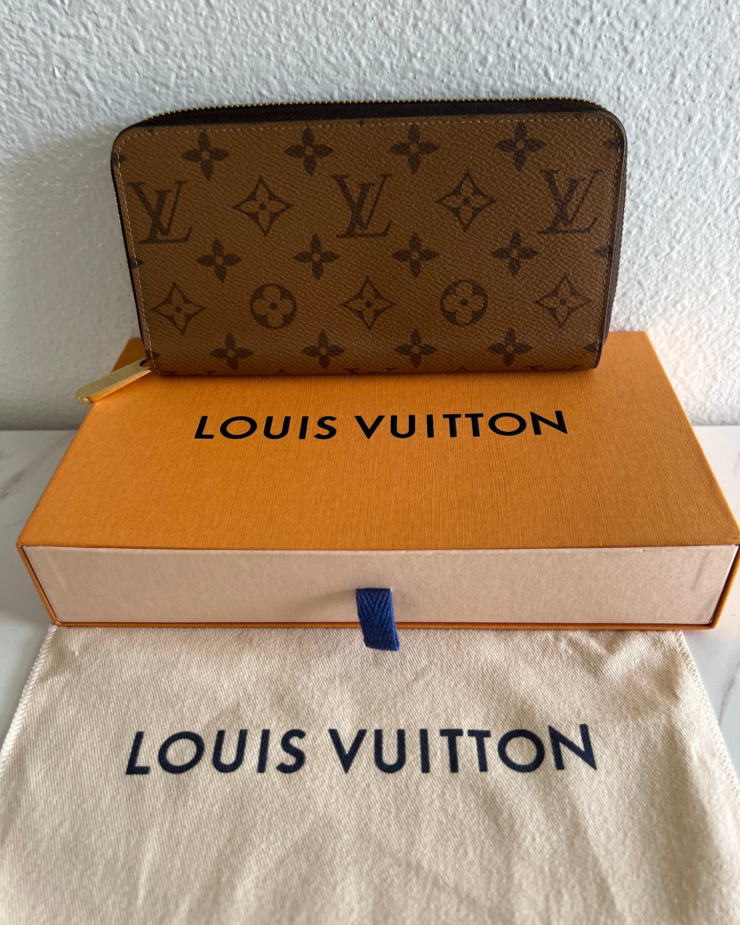 Pre-owned LOUIS VUITTON Zippy wallet monogram reverse_ 293