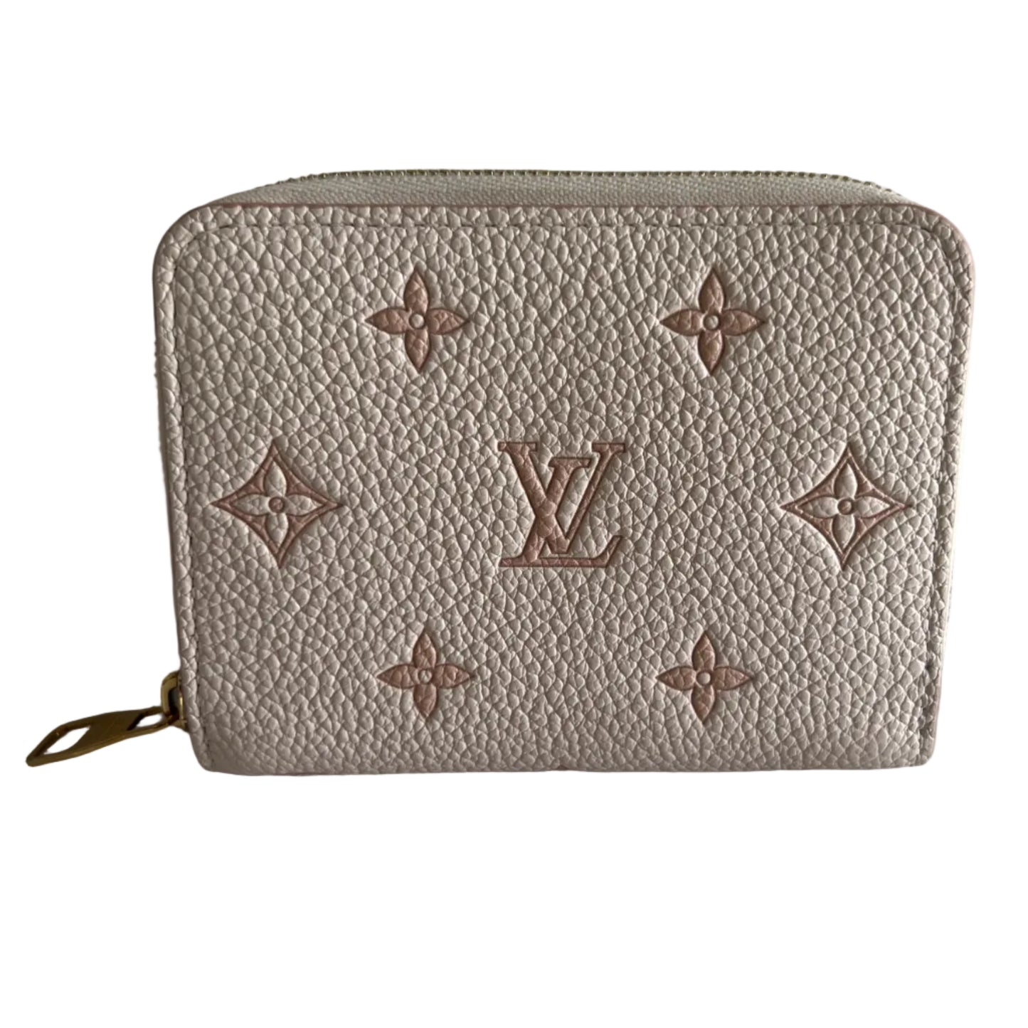 Pre-owned LOUIS VUITTON Limited Edition zippy coin wallet beige leather_ 287