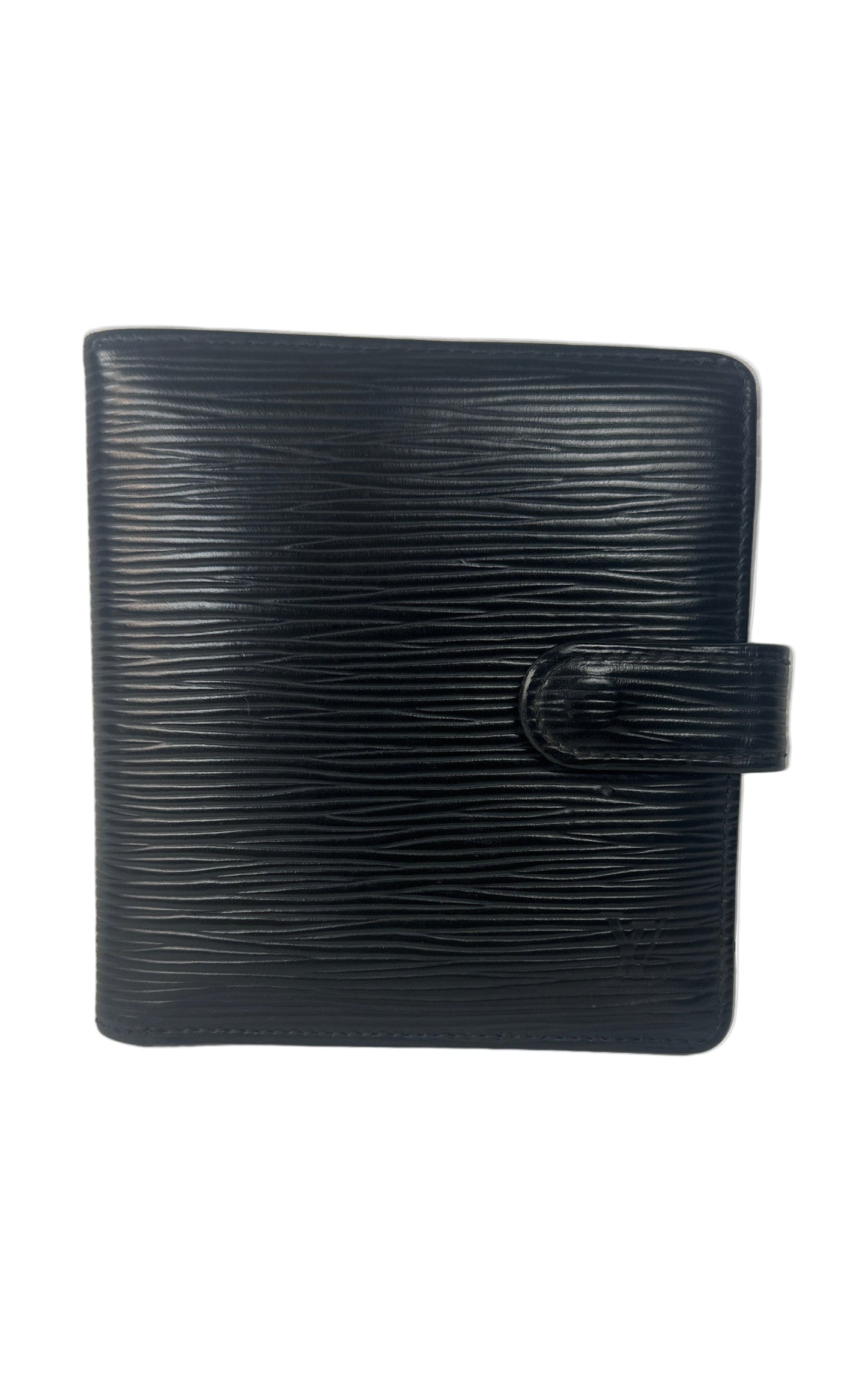 Pre-owned LOUIS VUITTON Epi Bi-fold Wallet Noir Black _190-2