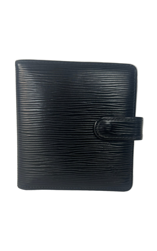Pre-owned LOUIS VUITTON Epi Bi-fold Wallet Noir Black _190-2