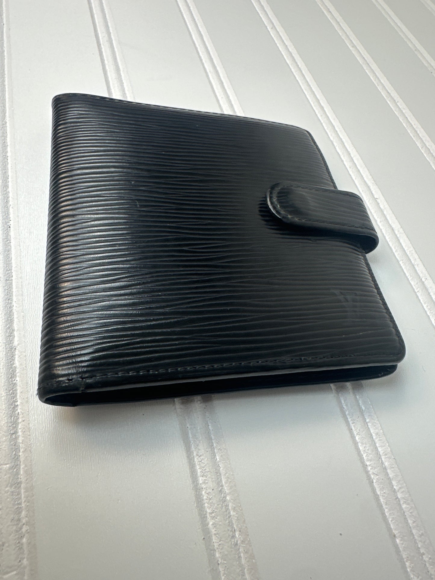 Pre-owned LOUIS VUITTON Epi Bi-fold Wallet Noir Black _190-2