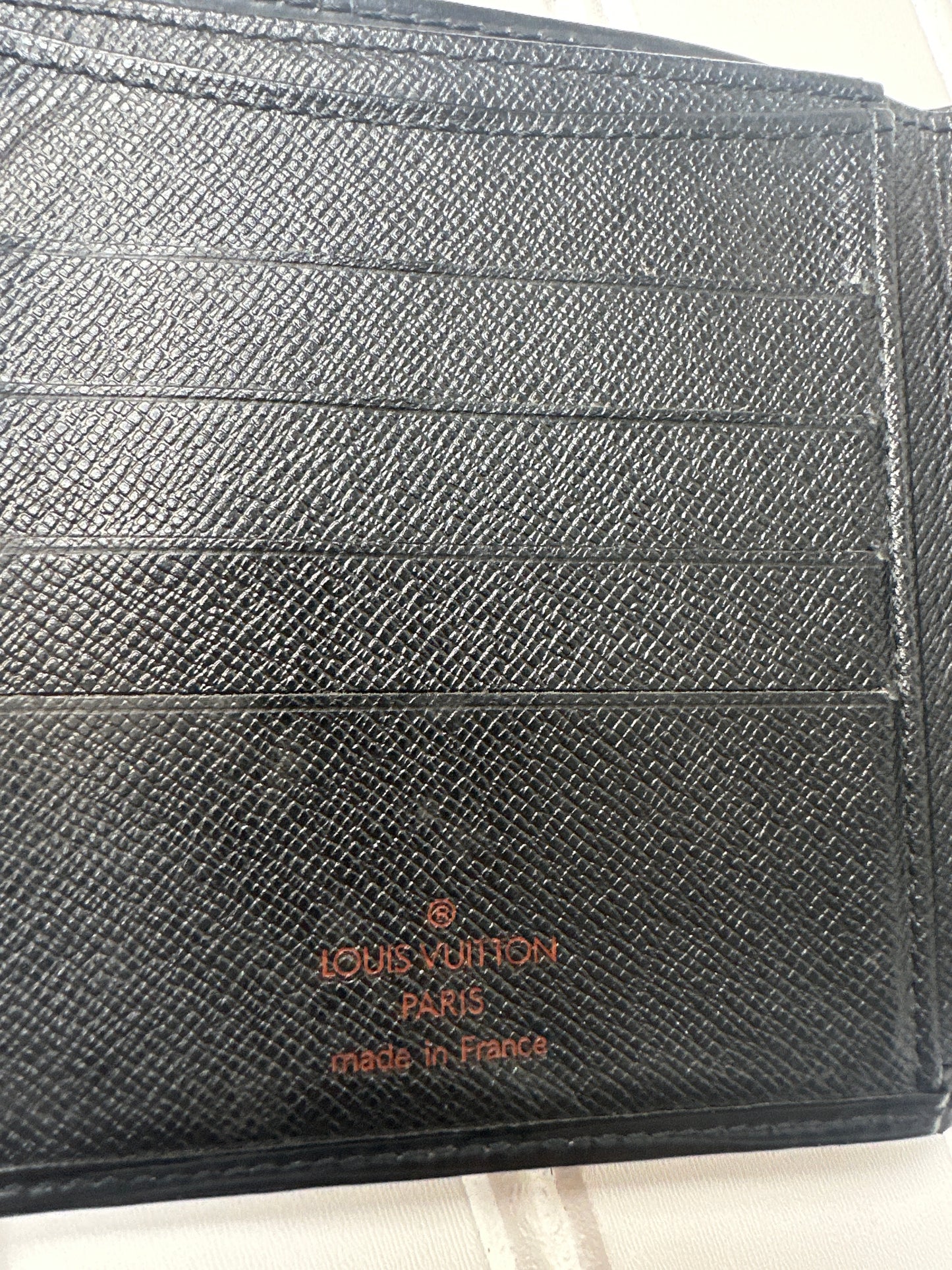 Pre-owned LOUIS VUITTON Epi Bi-fold Wallet Noir Black _190-2