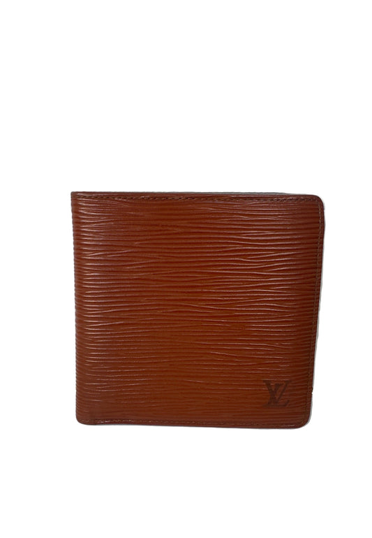 Pre-owned LOUIS VUITTON Epi Bi-fold Wallet Tan Brown _190-3