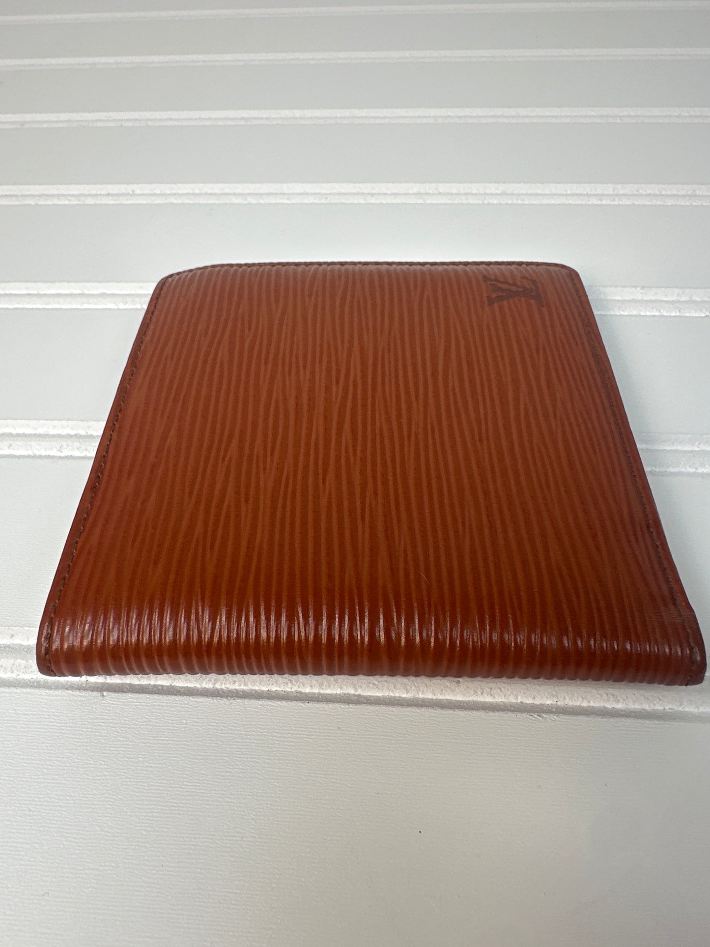 Pre-owned LOUIS VUITTON Epi Bi-fold Wallet Tan Brown _190-3