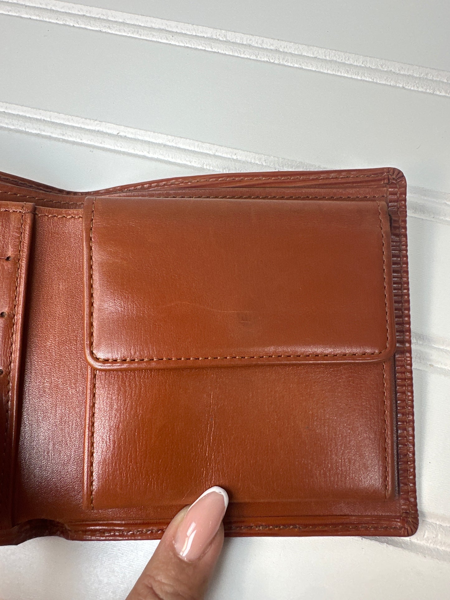 Pre-owned LOUIS VUITTON Epi Bi-fold Wallet Tan Brown _190-3