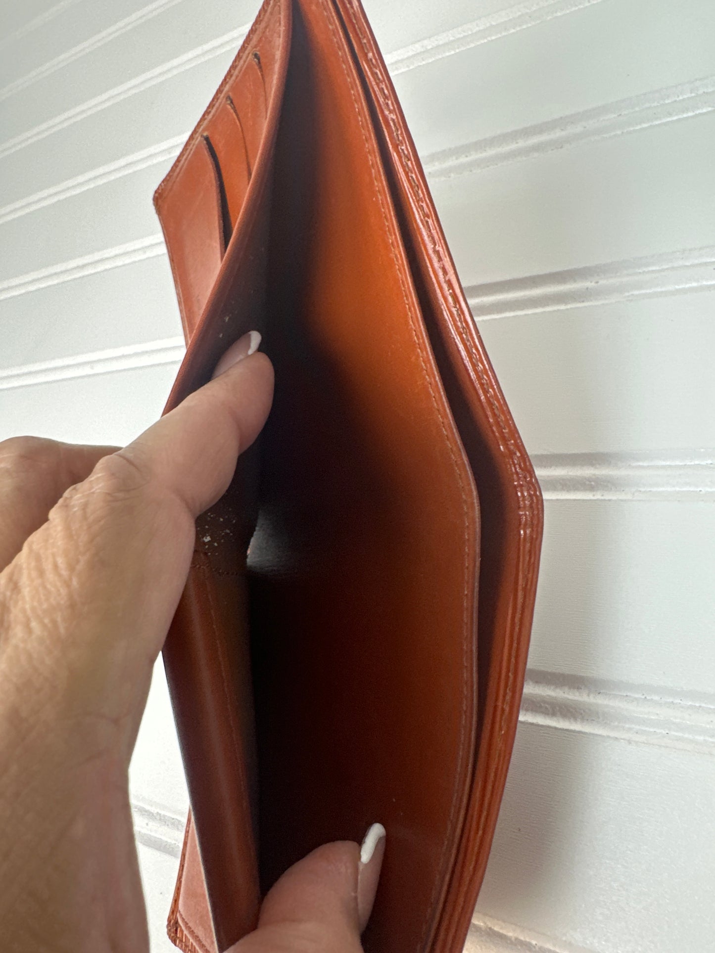 Pre-owned LOUIS VUITTON Epi Bi-fold Wallet Tan Brown _190-3