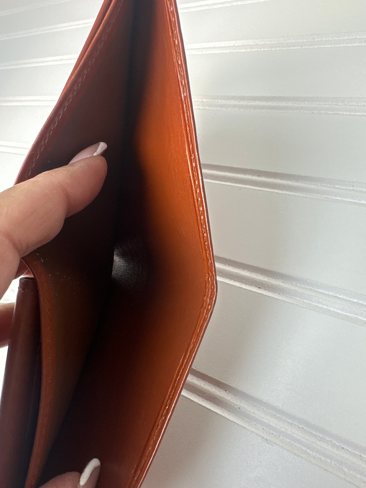 Pre-owned LOUIS VUITTON Epi Bi-fold Wallet Tan Brown _190-3