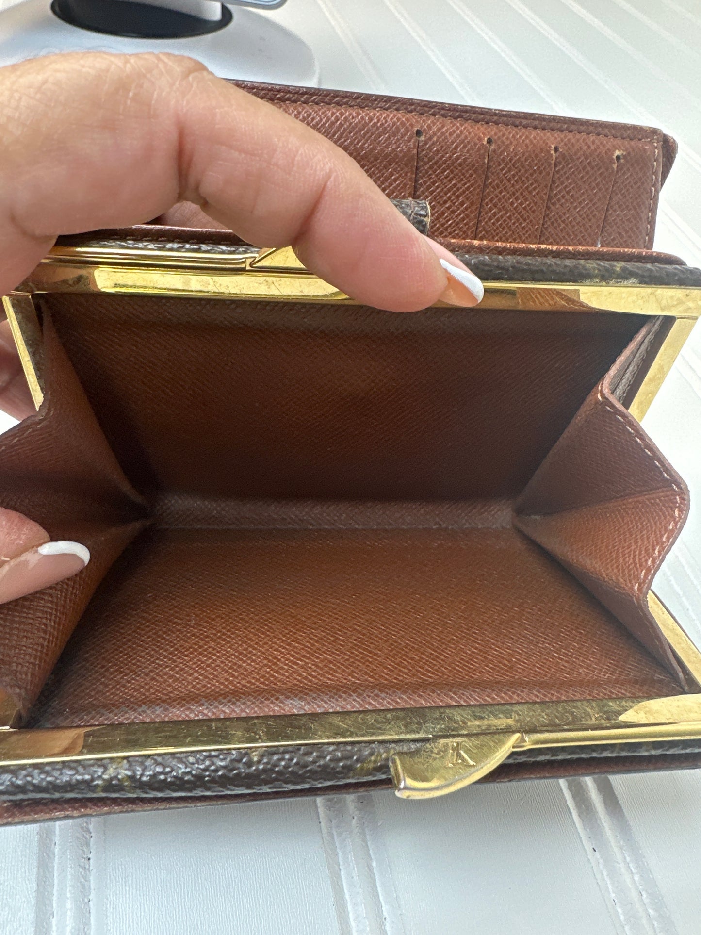 Pre-owned LOUIS VUITTON Monogram Compact Wallet with Purse _191-1