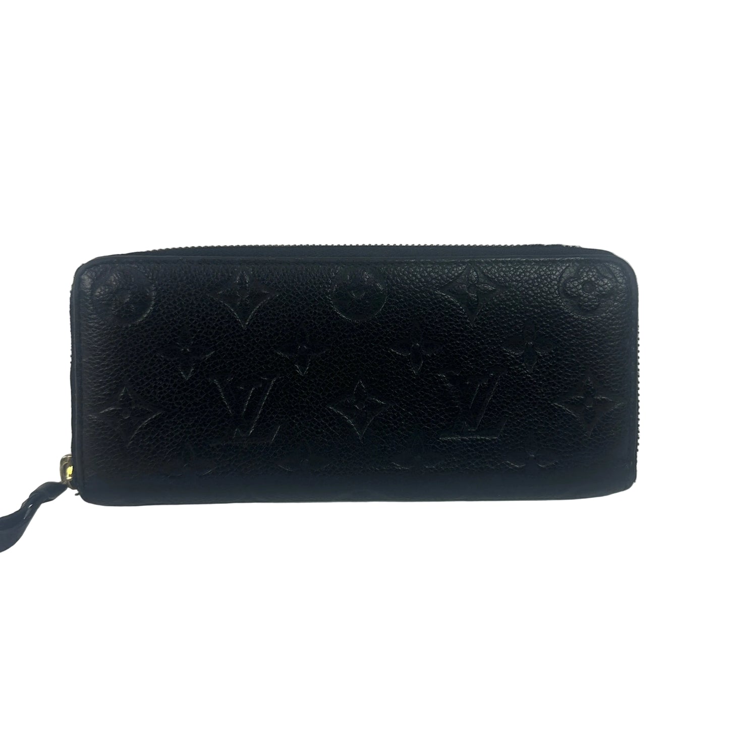 Pre-owned LOUIS VUITTON Clemence Wallet in Black Empreinte _195