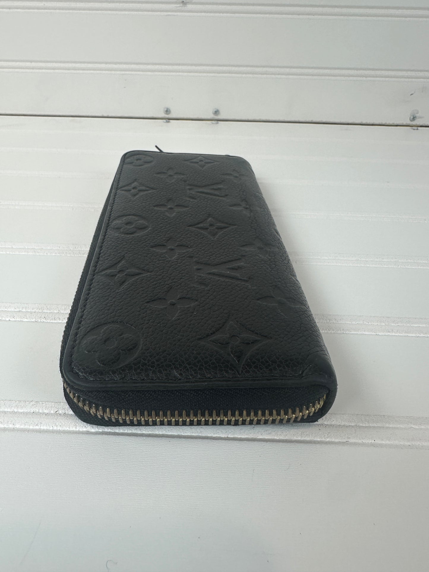 Pre-owned LOUIS VUITTON Clemence Wallet in Black Empreinte _195