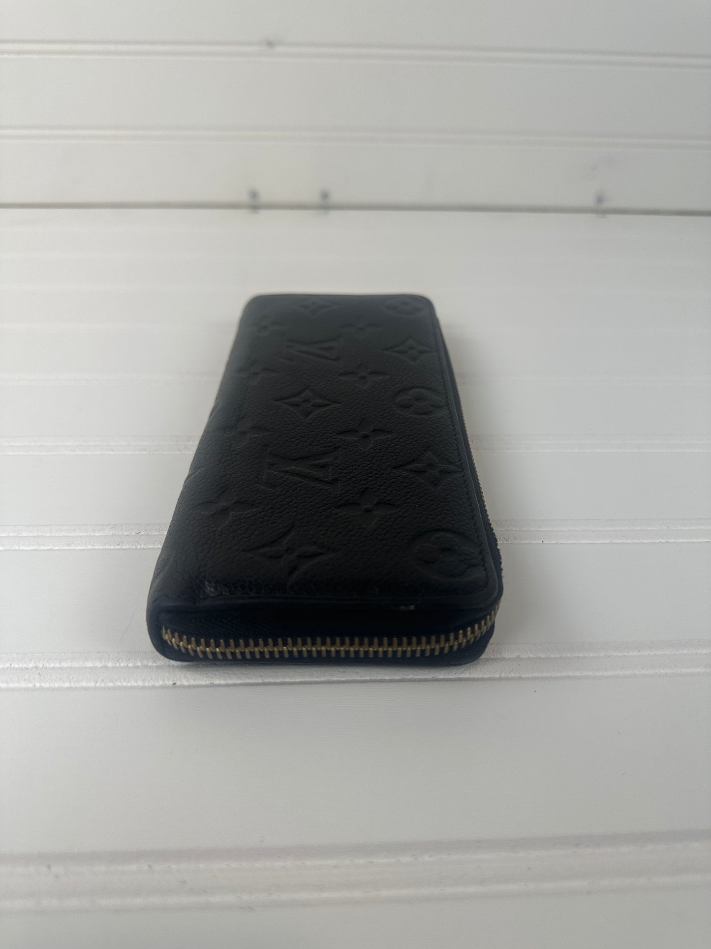 Pre-owned LOUIS VUITTON Clemence Wallet in Black Empreinte _195